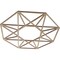 Ekena Millwork Guardian Wood Fretwork Pierced Ceiling Medallion, Birch, 20"OD x 7 3/4"ID x 1/4"T CMWP20X20X0250GDBI - alternate 3